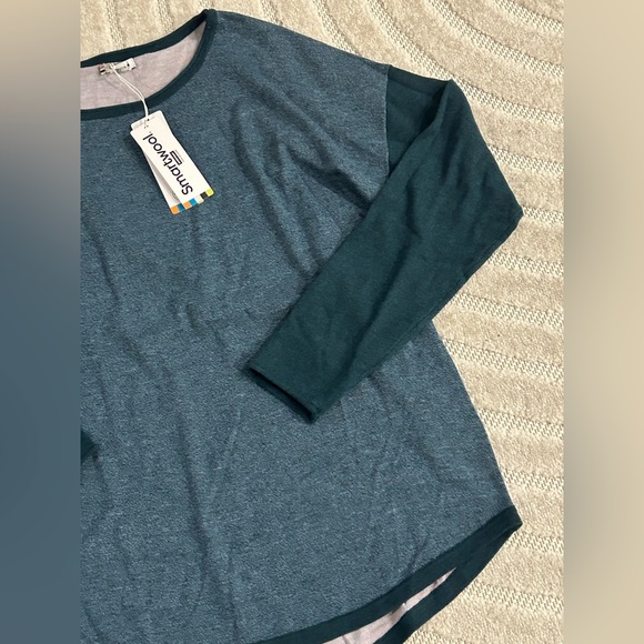 NWT Smartwool Women's Shadow Pine Colorblock Sweater - XL - Picture 4 of 11